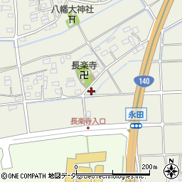 埼玉県深谷市永田618周辺の地図