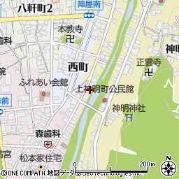 岐阜県高山市上川原町72周辺の地図