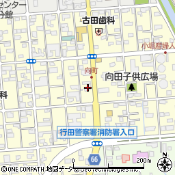 コスモセルフピュア行田ＳＳ周辺の地図