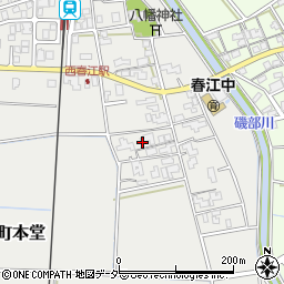 福井県坂井市春江町本堂周辺の地図