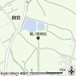 梶ノ宮神社周辺の地図