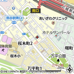 ホテルグランツ熊谷駅前周辺の地図