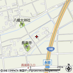 埼玉県深谷市永田647周辺の地図