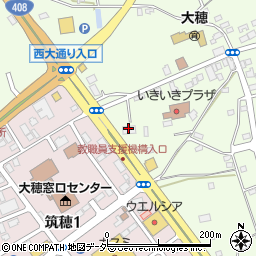 茨城県信用組合大穂支店周辺の地図