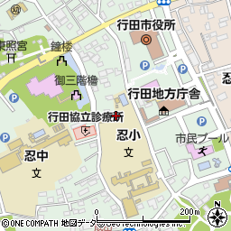 埼玉県行田市本丸周辺の地図