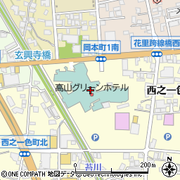 高山グリーンホテル飛騨物産館周辺の地図