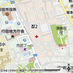 ドラッグセイムス行田中央店周辺の地図