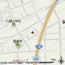 埼玉県深谷市永田645周辺の地図
