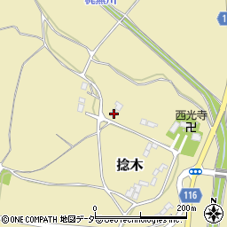 茨城県行方市捻木388周辺の地図