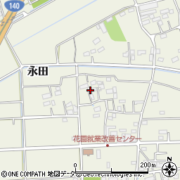 埼玉県深谷市永田1380周辺の地図