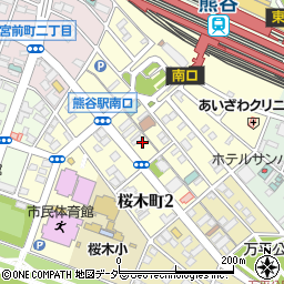 埼玉県熊谷市桜木町周辺の地図