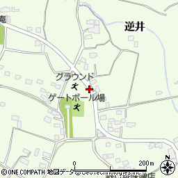 西坪広場前周辺の地図