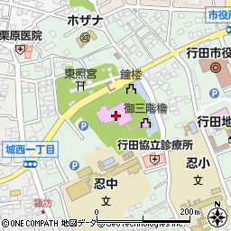 行田市郷土博物館周辺の地図