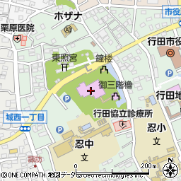 行田市郷土博物館周辺の地図