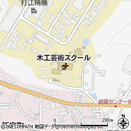岐阜県木工芸術スクール周辺の地図