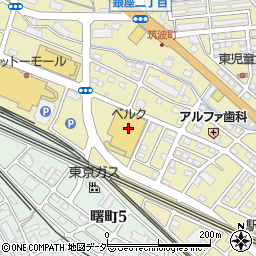 ベルク熊谷銀座店周辺の地図
