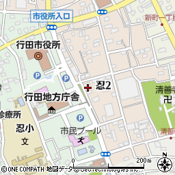 行田ゼミナール本校周辺の地図