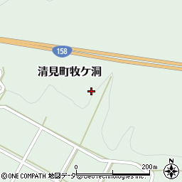 岐阜県高山市清見町牧ケ洞4386周辺の地図