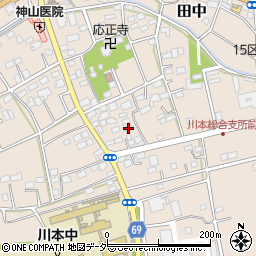 埼玉県深谷市田中270周辺の地図