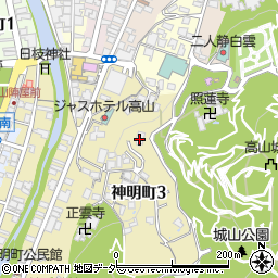 高山市役所　文化伝承館周辺の地図
