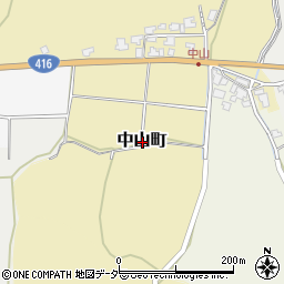 福井県福井市中山町周辺の地図