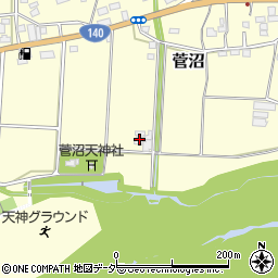 埼玉県深谷市菅沼517周辺の地図