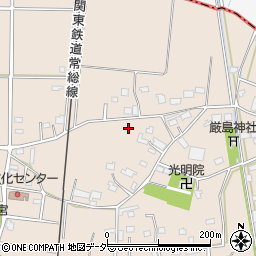 茨城県常総市小保川205周辺の地図