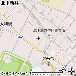 埼玉県加須市北下新井681周辺の地図