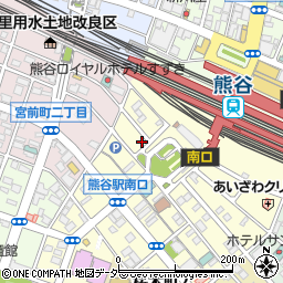 ＯｎｅＰａｒｋ熊谷駅前駐車場周辺の地図