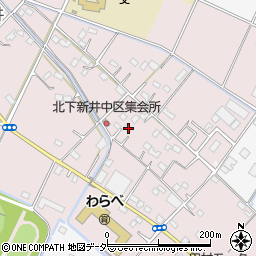 埼玉県加須市北下新井582周辺の地図