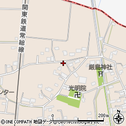 茨城県常総市小保川203周辺の地図