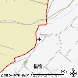 茨城県鉾田市借宿2344周辺の地図