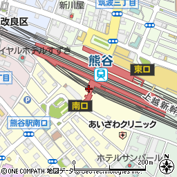 モスバーガー 熊谷駅店周辺の地図