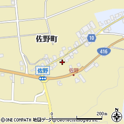 福井県福井市佐野町22-23周辺の地図