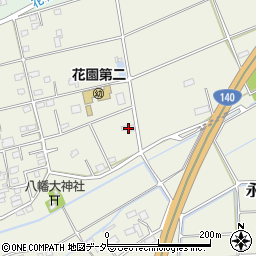 埼玉県深谷市永田399周辺の地図