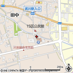 埼玉県深谷市田中153周辺の地図