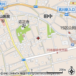 埼玉県深谷市田中206周辺の地図
