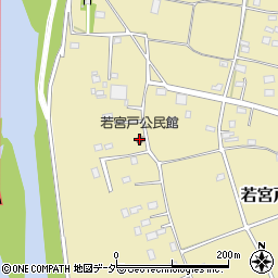 若宮戸公民館周辺の地図