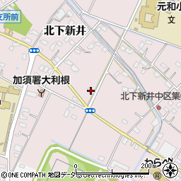 埼玉県加須市北下新井609周辺の地図