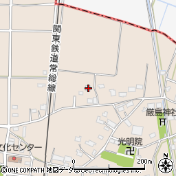 茨城県常総市小保川1533周辺の地図