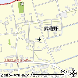埼玉県深谷市武蔵野575周辺の地図