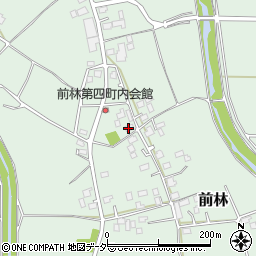 茨城県古河市前林1207-1周辺の地図