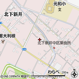 埼玉県加須市北下新井671周辺の地図