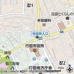 無限塾行田校周辺の地図