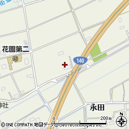 埼玉県深谷市永田482周辺の地図
