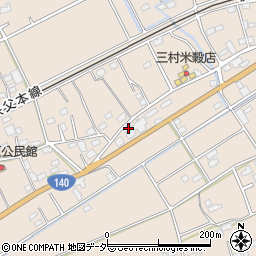埼玉県深谷市田中876周辺の地図