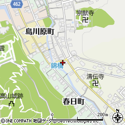 岐阜県高山市江名子町582周辺の地図
