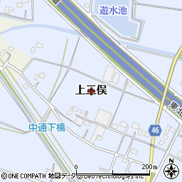 埼玉県加須市上三俣周辺の地図