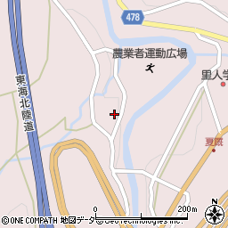 岐阜県高山市清見町夏厩210周辺の地図