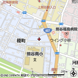 埼玉県熊谷市榎町周辺の地図